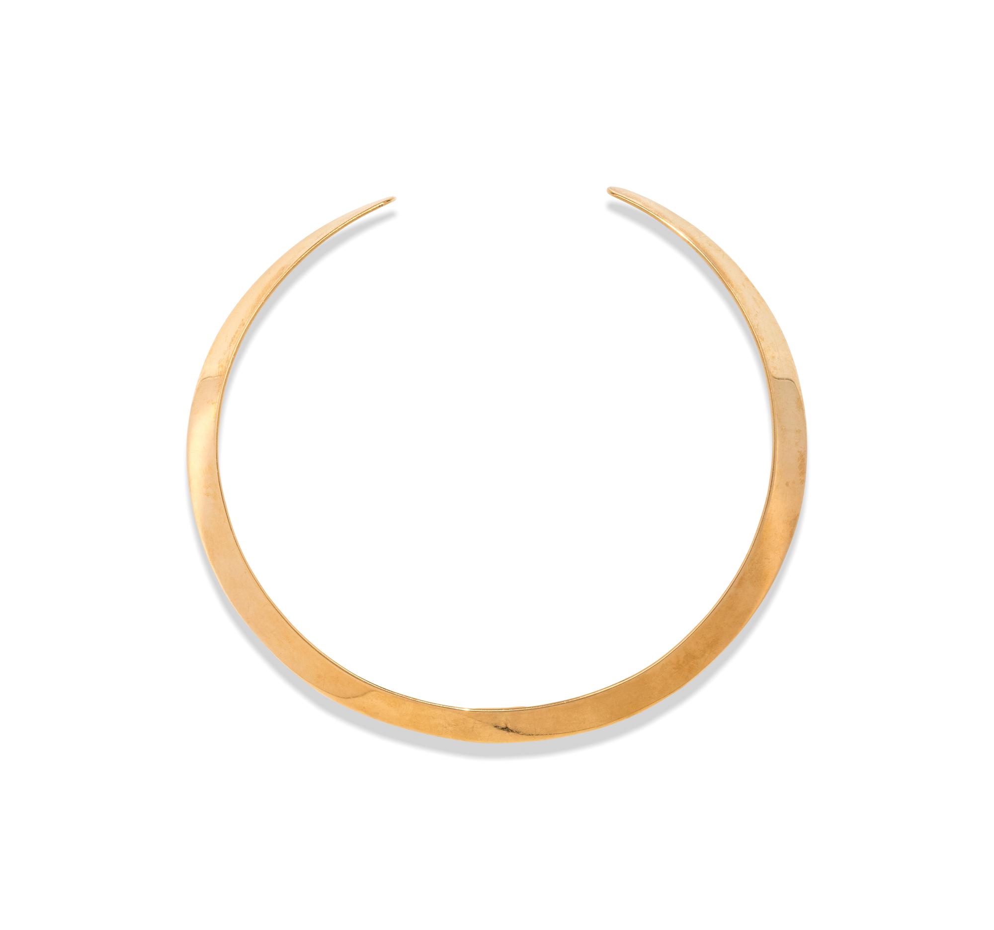 YELLOW GOLD COLLAR NECKLACE