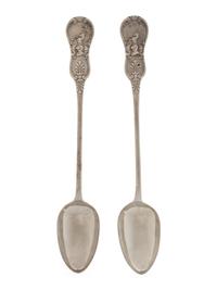 A Pair of Scottish William IV Silver Serving Spoons