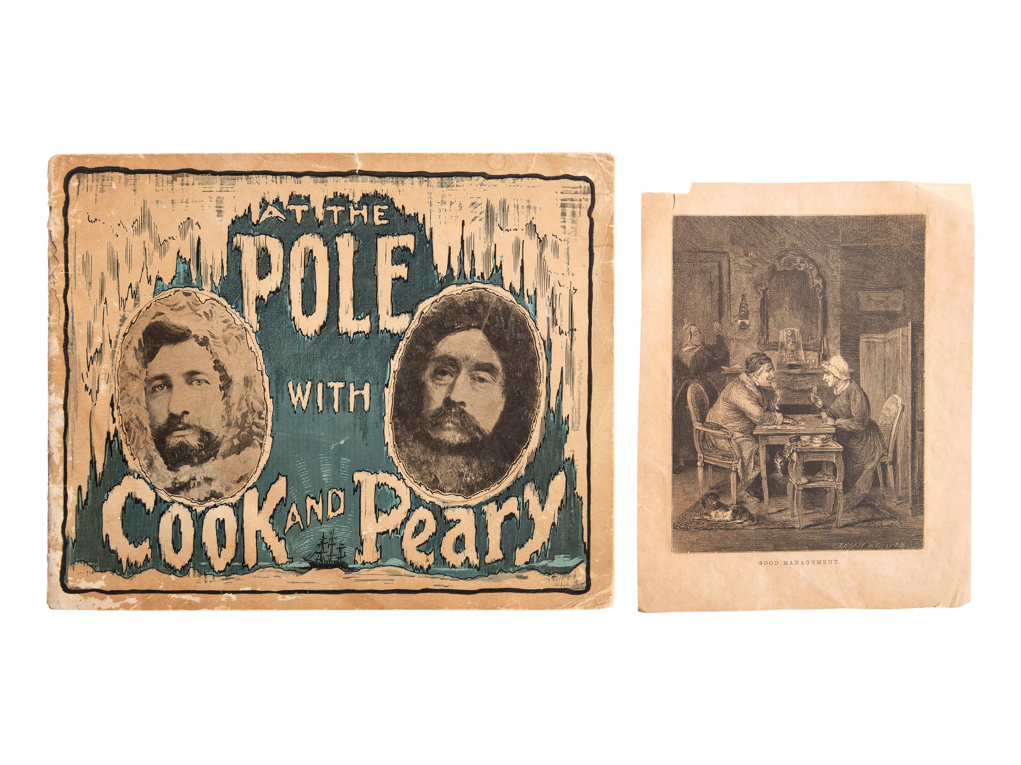 [TRANSPORTATION]. A group of early photographs, imprints, and documents related to transportation, including: