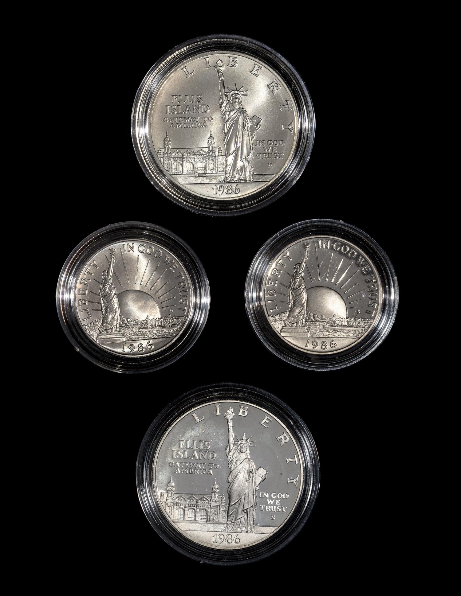 *A Group of Two United States 1986 Ellis Island Commemotative Two-Coin Sets