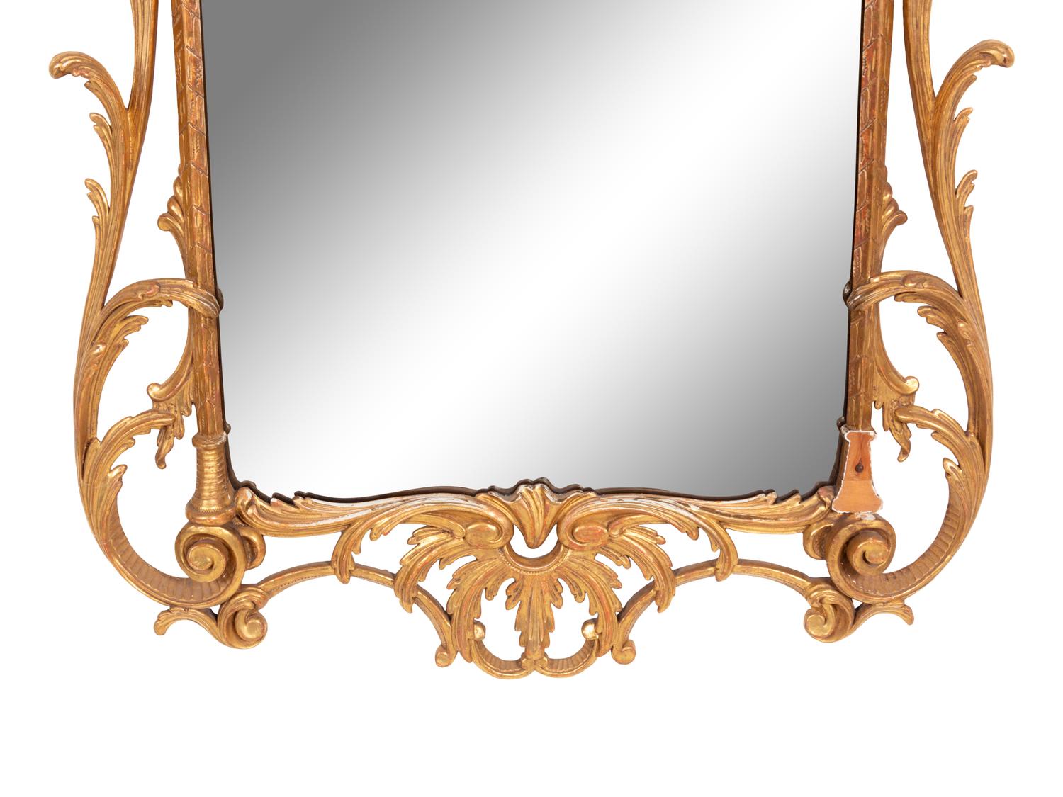 A Pair of George II Style Giltwood Mirrors