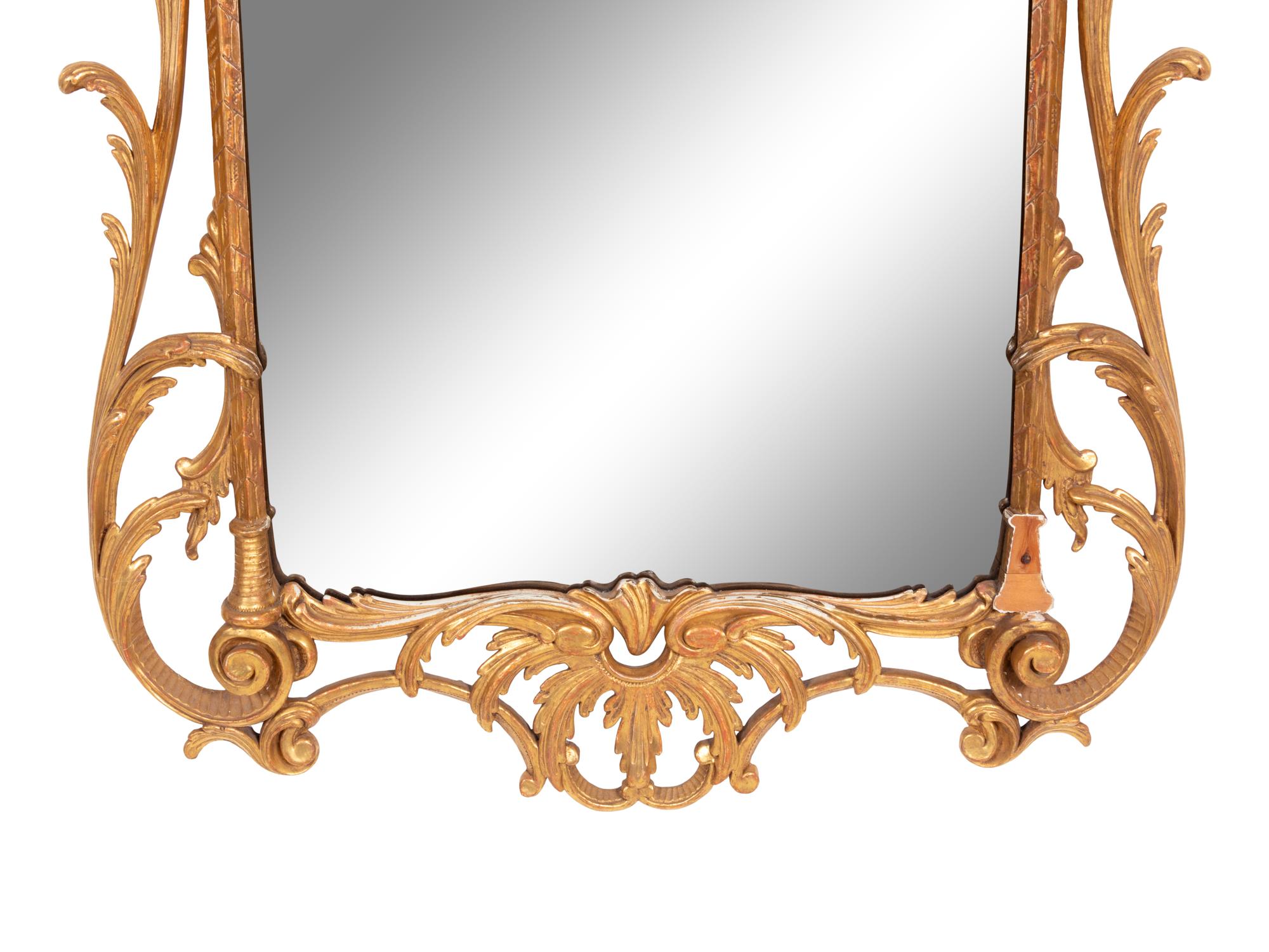 A Pair of George II Style Giltwood Mirrors