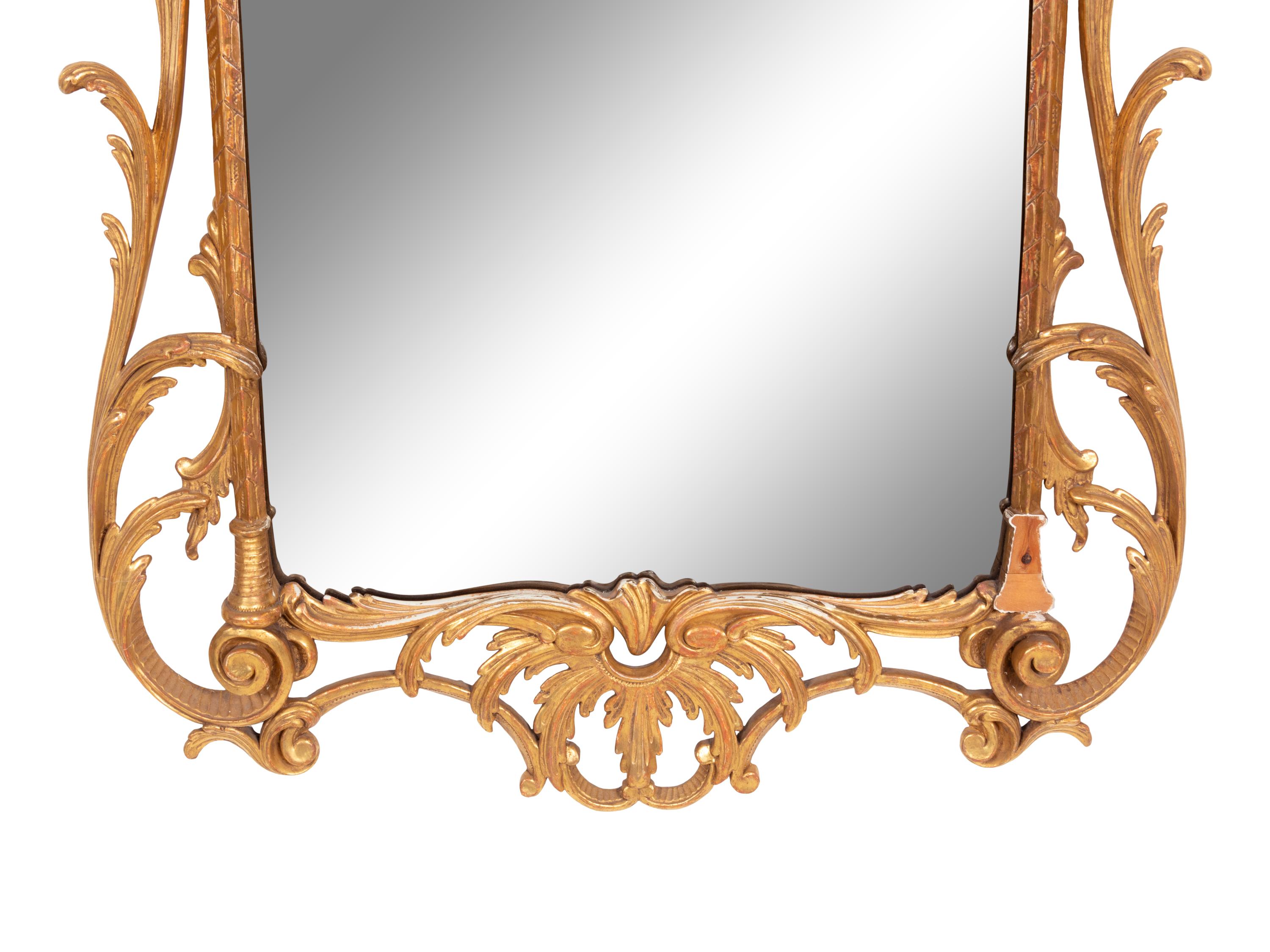 A Pair of George II Style Giltwood Mirrors