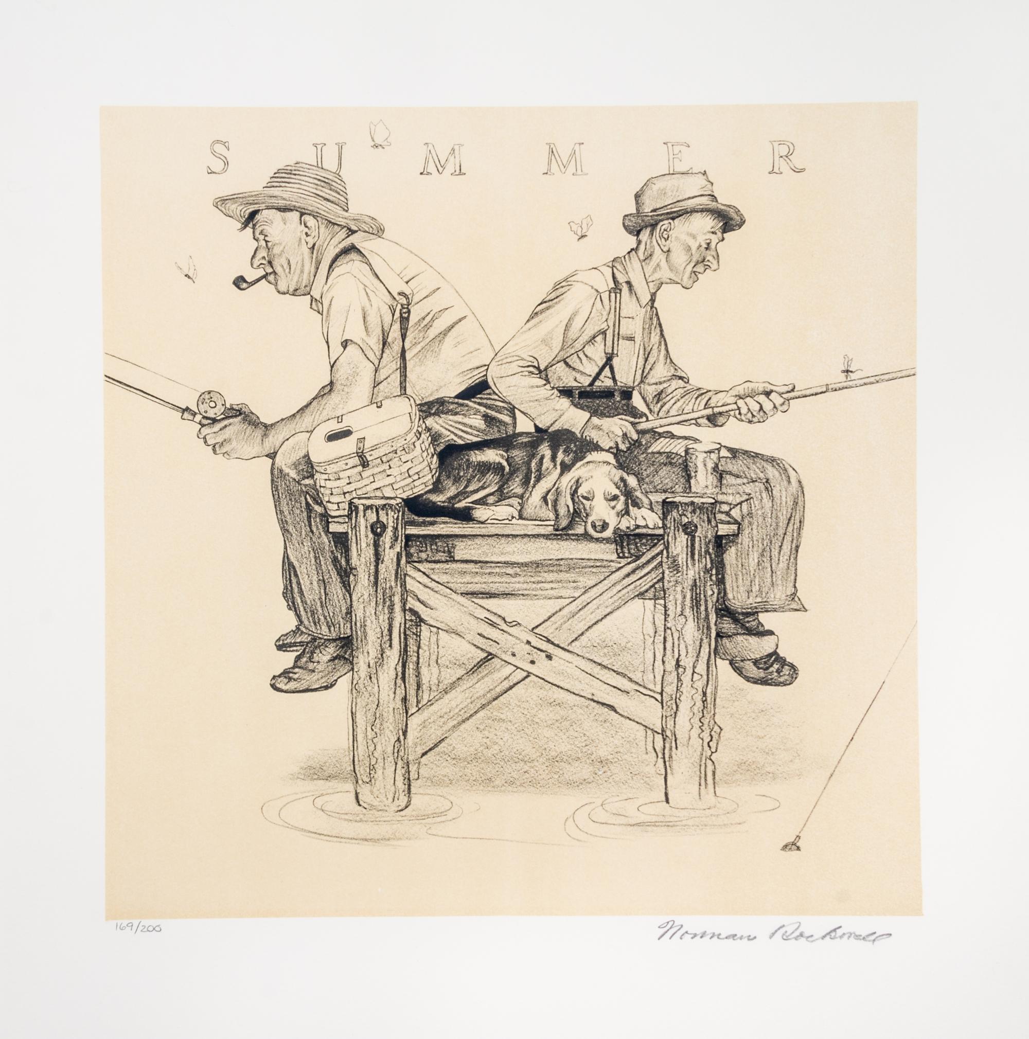 (CARICATURE) ROCKWELL, NORMAN. Four Seasons. New York, 1974. Limited edition, signed.