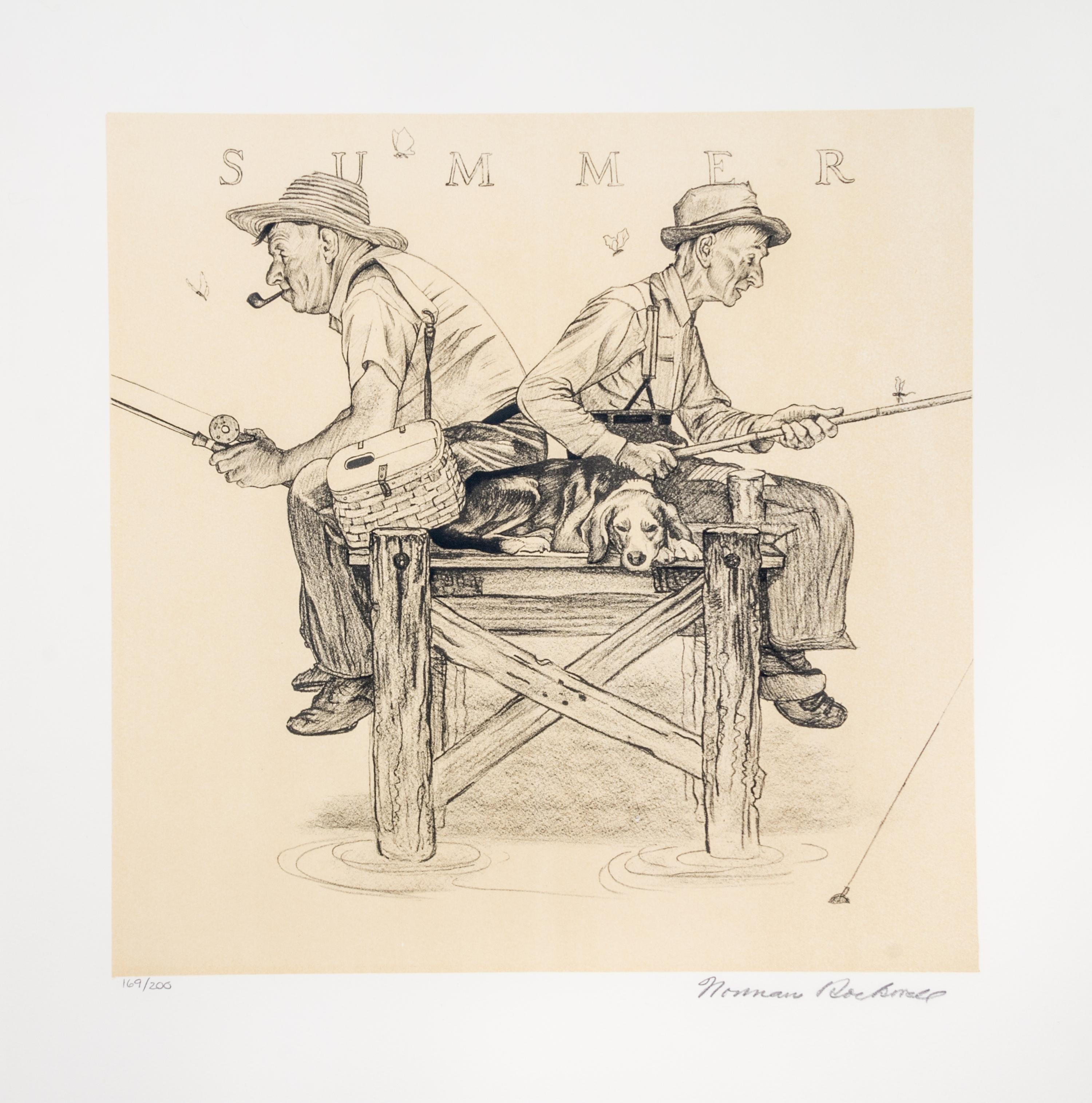 (CARICATURE) ROCKWELL, NORMAN. Four Seasons. New York, 1974. Limited edition, signed.