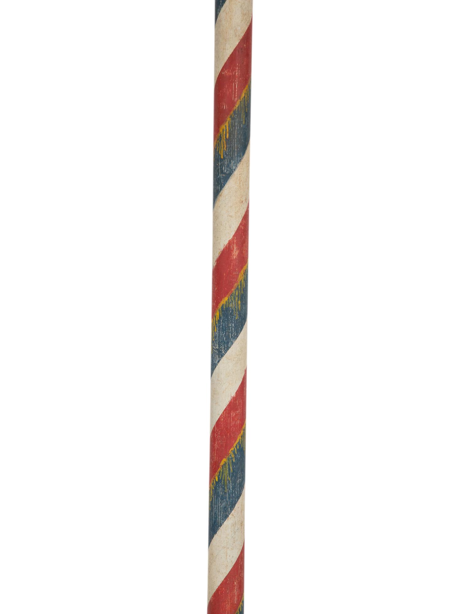 Four French Painted Javelins with Brass Blades