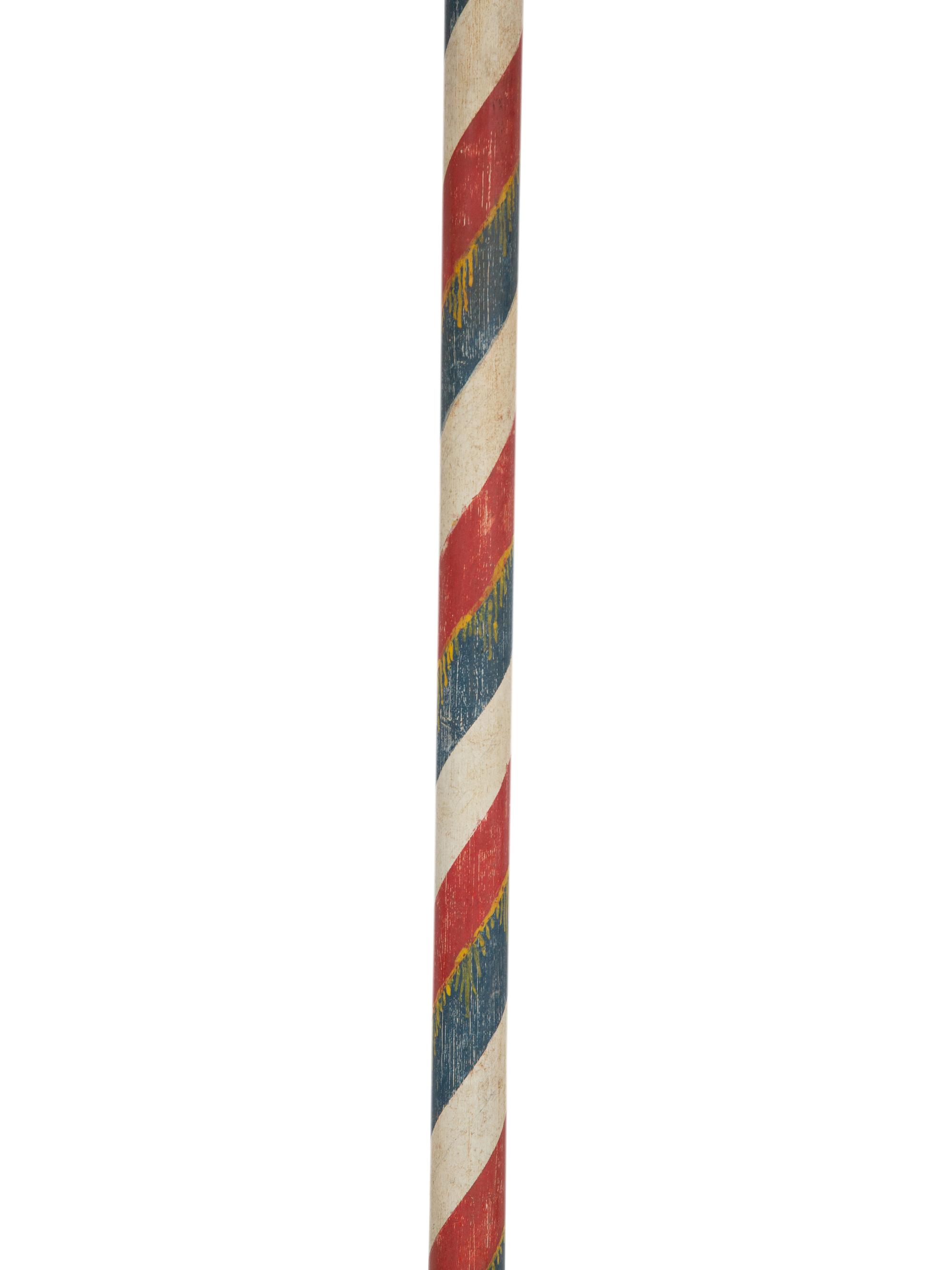Four French Painted Javelins with Brass Blades