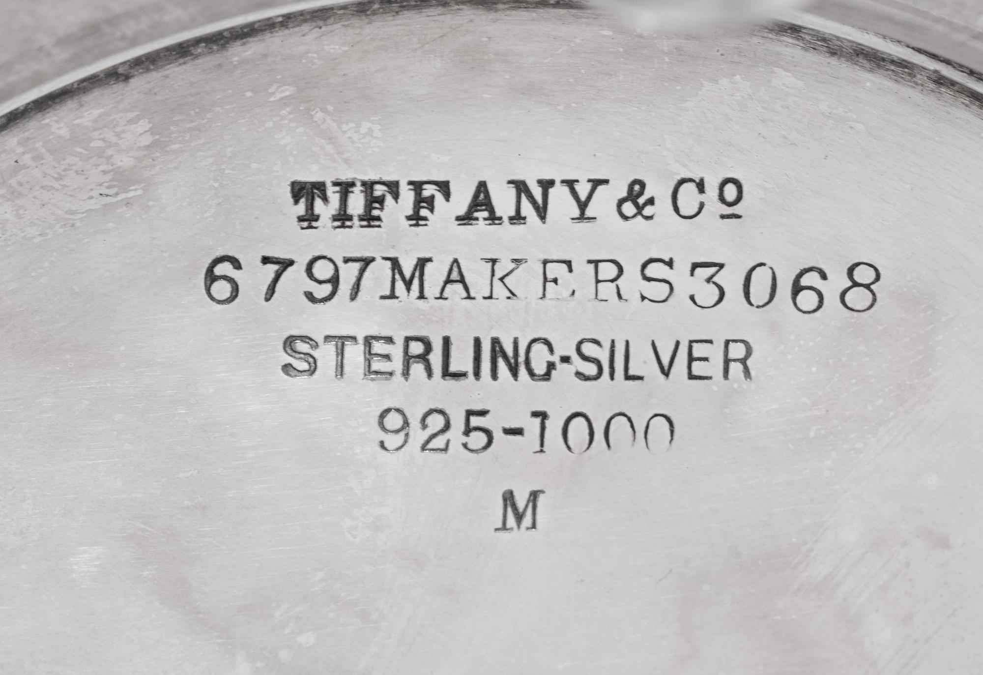 A Tiffany and Co. Silver Footed Compote