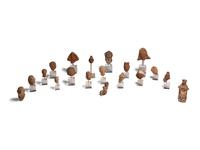 Nineteen Greco-Roman Terracotta Heads and Figures