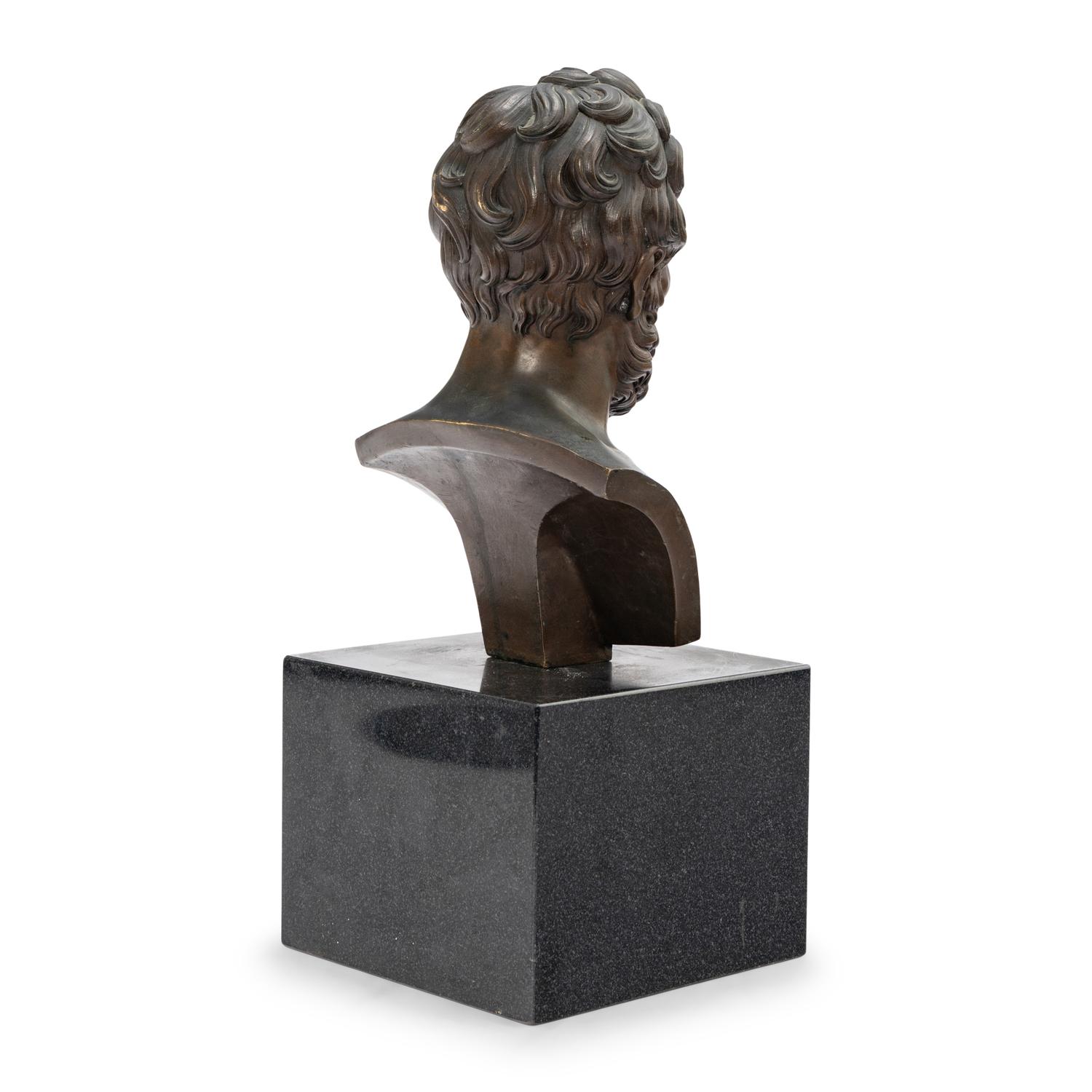 An Italian Bronze Bust of Anaximander of Miletus