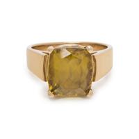 YELLOW GOLD AND SPHENE RING