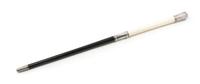An Ebony, Ivory and American Sterling Silver Mounted Conductor's Baton, Length 16 inches.