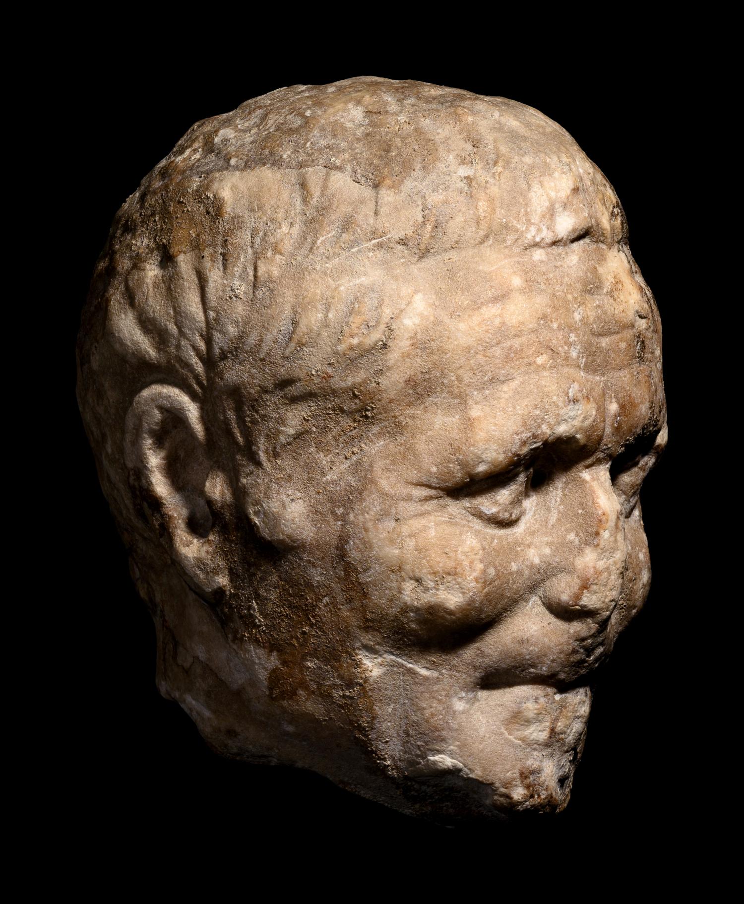 A Roman Marble Head of a Man
