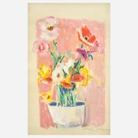 Hobson Pittman (American, 1900–1972) Still Life (Roses); together with a companion