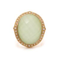 STEPHEN WEBSTER, 'CRYSTAL HAZE' QUARTZ, DIAMOND, AND YELLOW GOLD RING