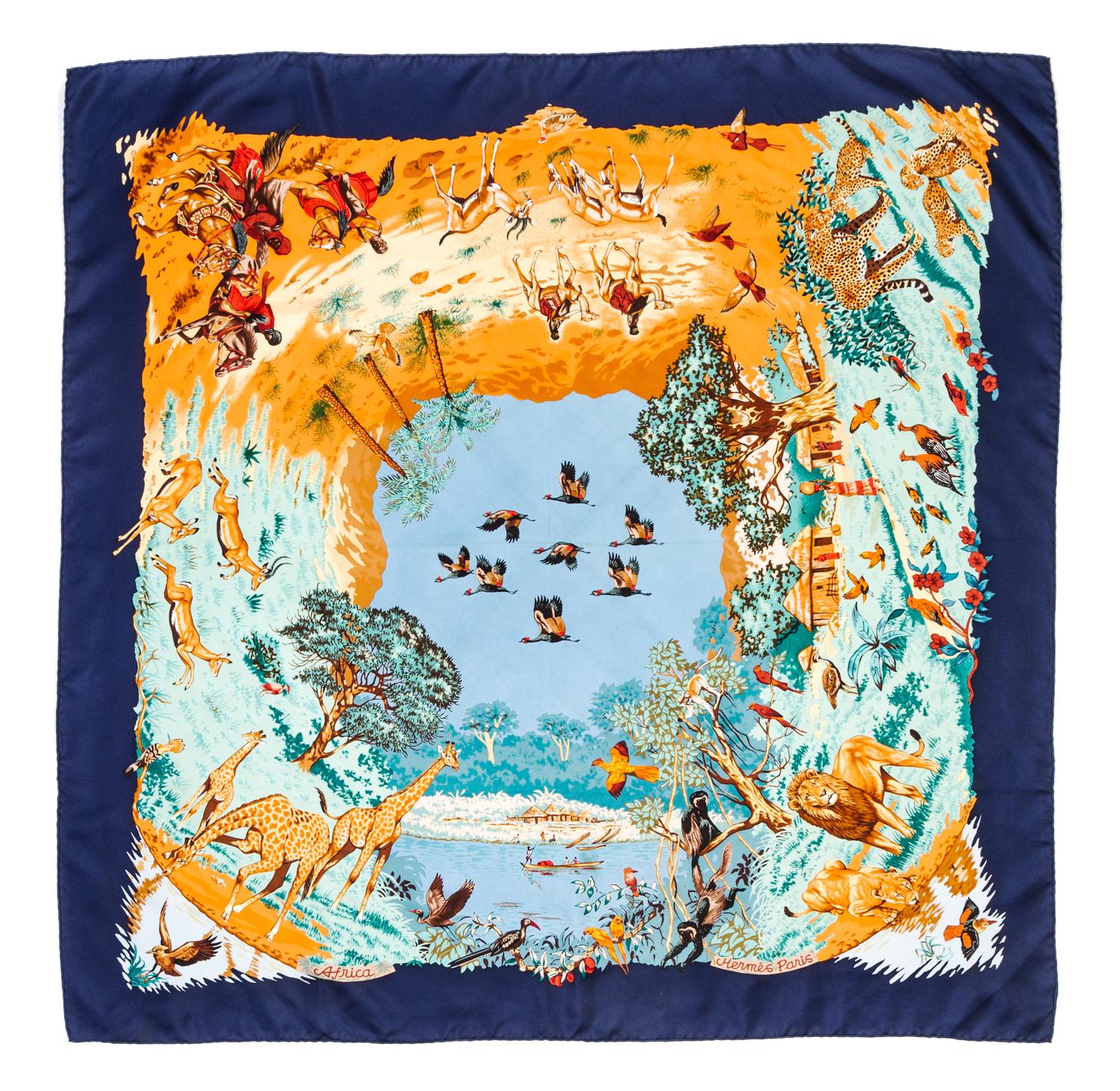 An Hermes 90cm Silk Scarf, 36" x 36".
