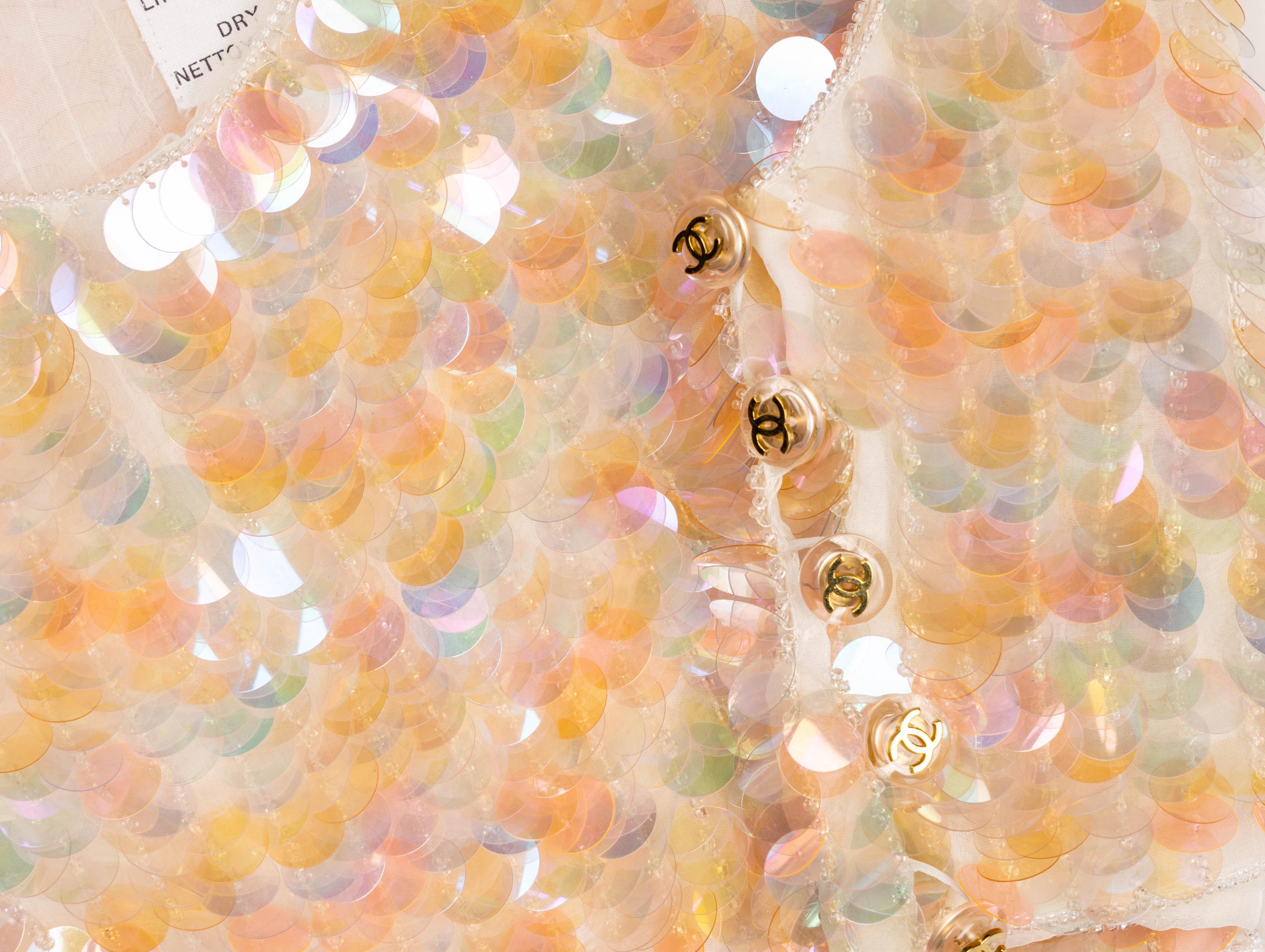 Chanel, Iridescent Sequined Crop Tank, S/S 1995 - "Barbie Collection"