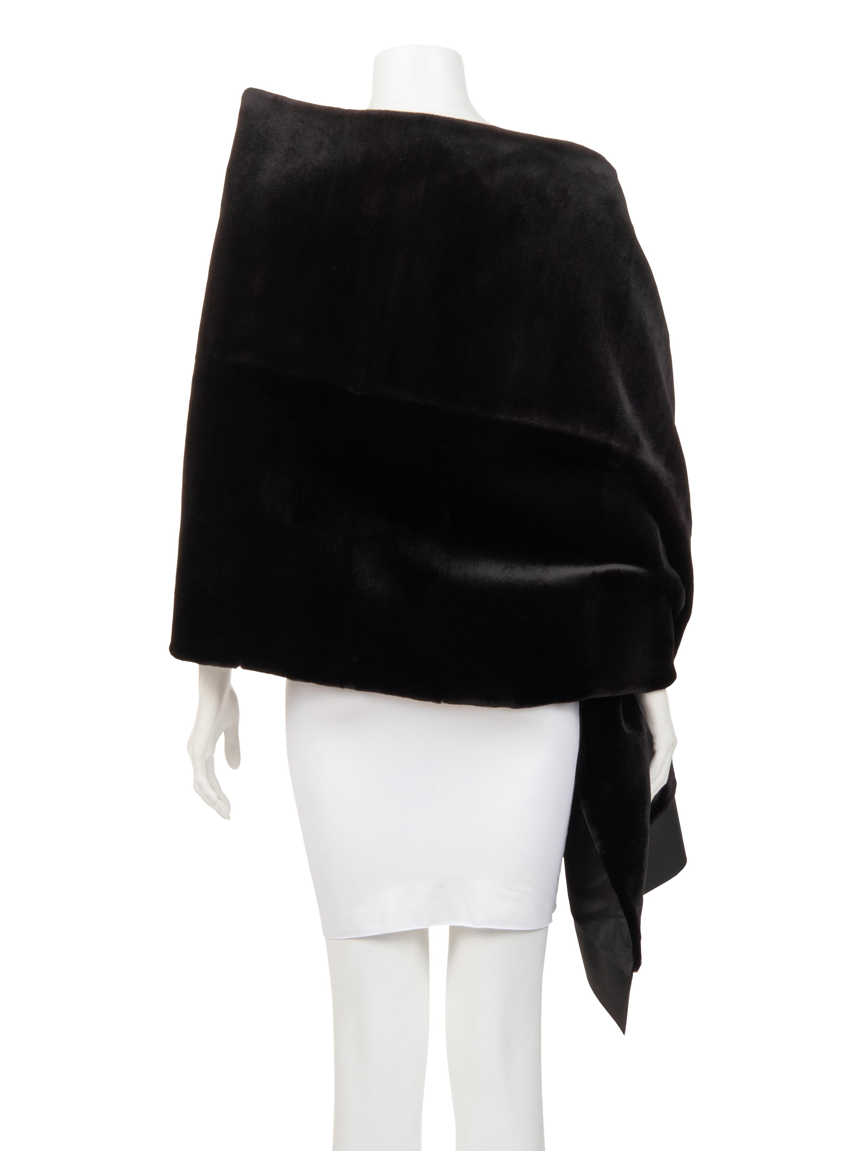 Four Ralph Rucci Fur Pieces: One Coyote Muff, Two Chinchilla Scarves, and One Mink Wrap