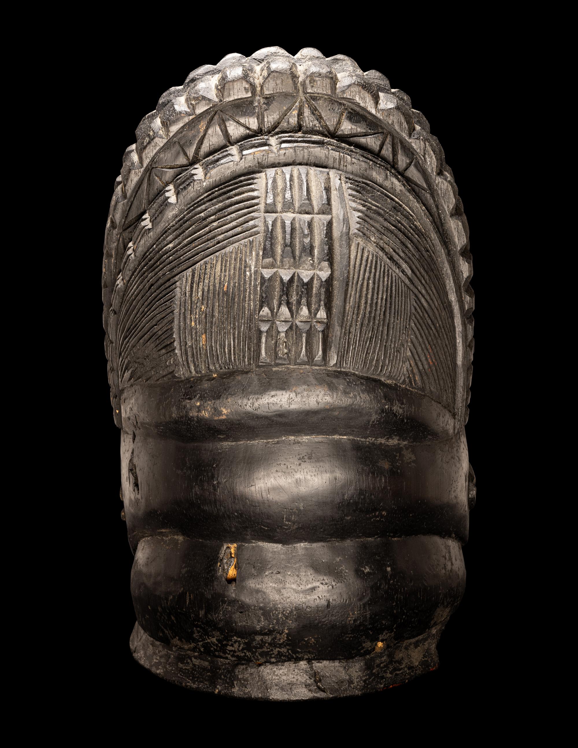 A Mende Wood Helmet Mask