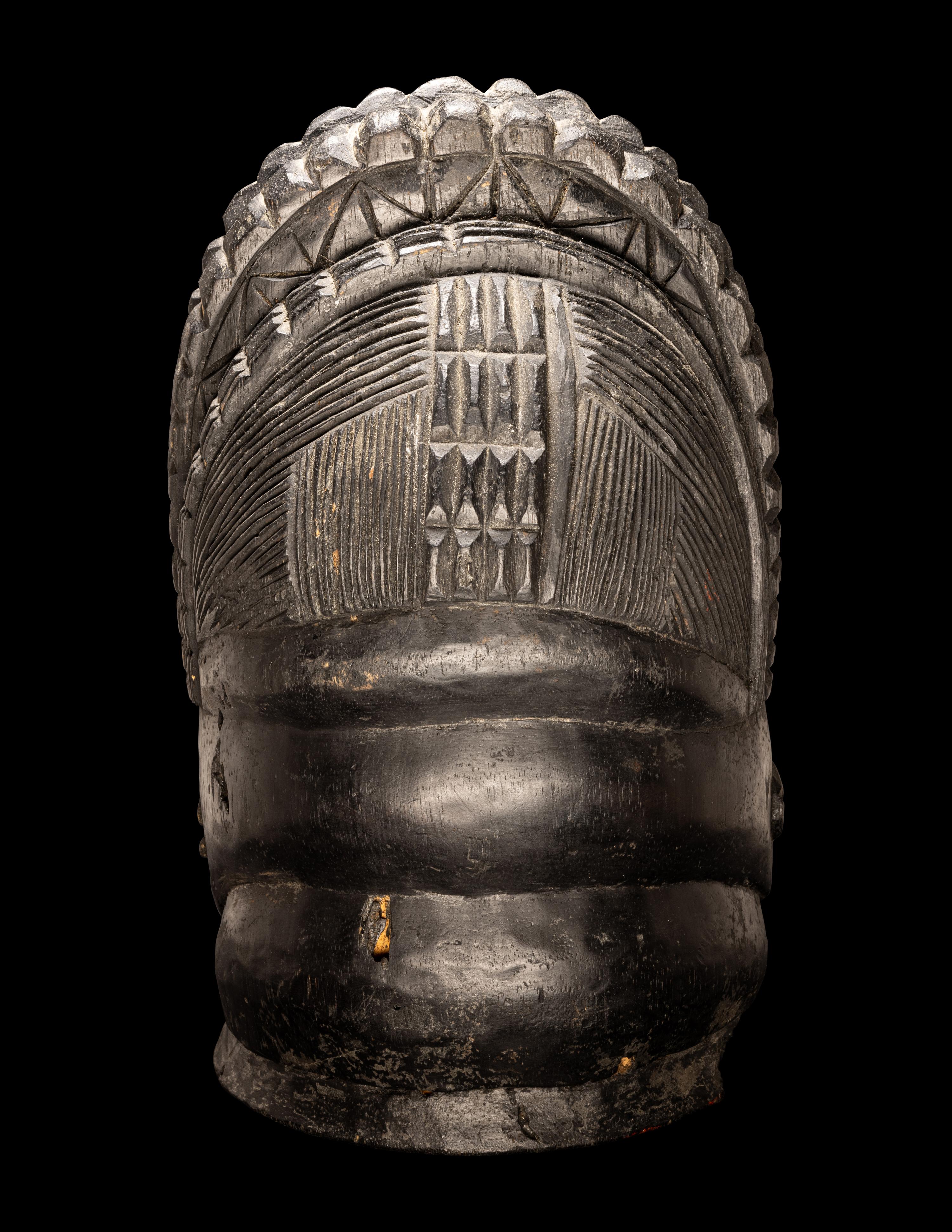 A Mende Wood Helmet Mask