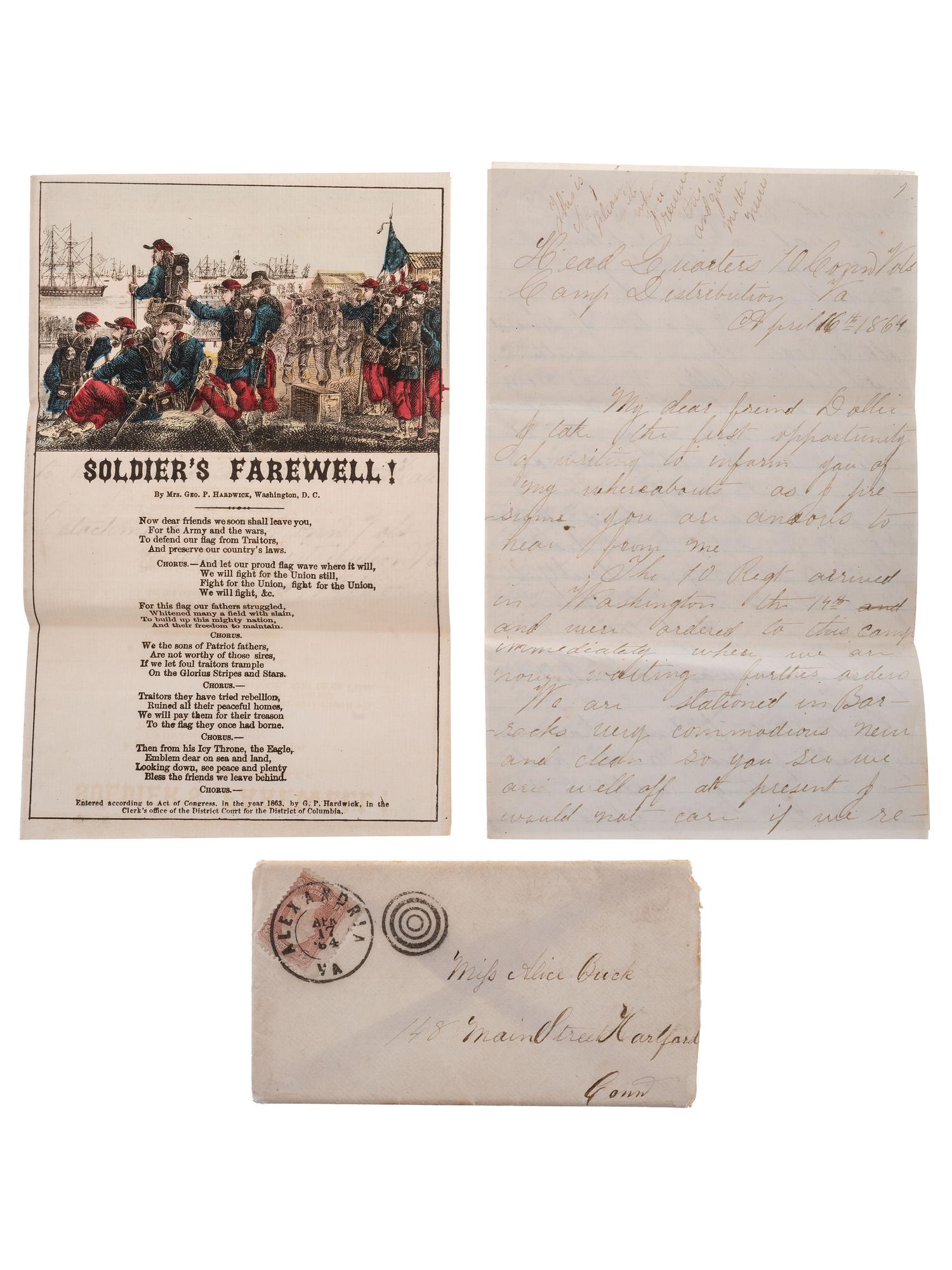 [GOFF, Orlando S. (1843-1916)] -- [CIVIL WAR] -- [EARLY PHOTOGRAPHY]. Civil War letters of Orlando S. Goff, Co. K, Connecticut 10th Infantry, accompanied by post-war letters describing his entry into the trade of photography.