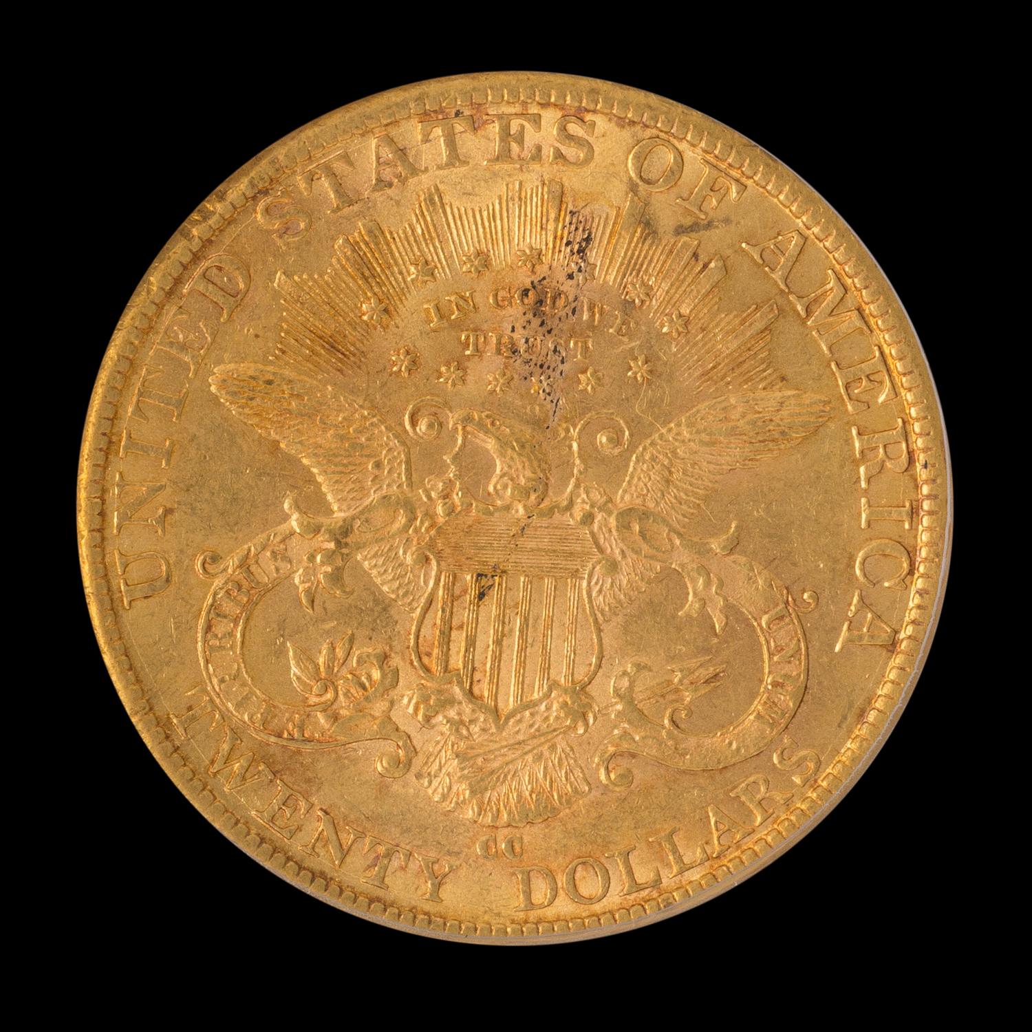 A United States 1882-CC Liberty Head $20 Gold Coin