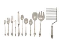 An American Silver Flatware Service