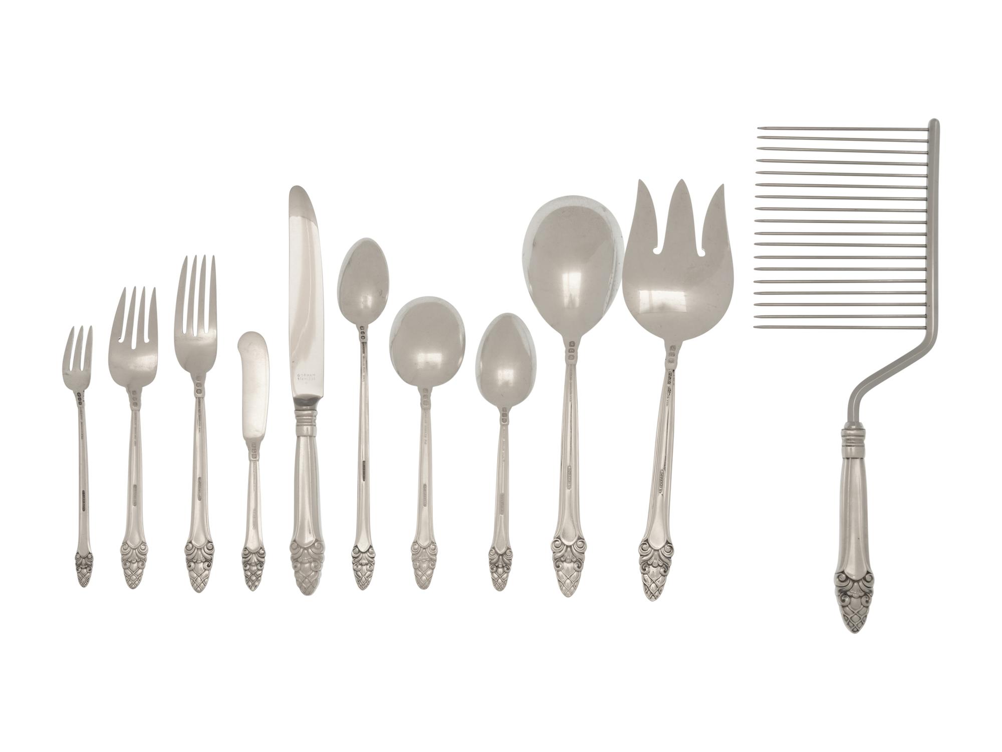 An American Silver Flatware Service
