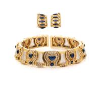 SABBADINI, COLLECTION OF YELLOW GOLD, SAPPHIRE AND DIAMOND JEWELRY
