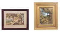 four watercolors, ,