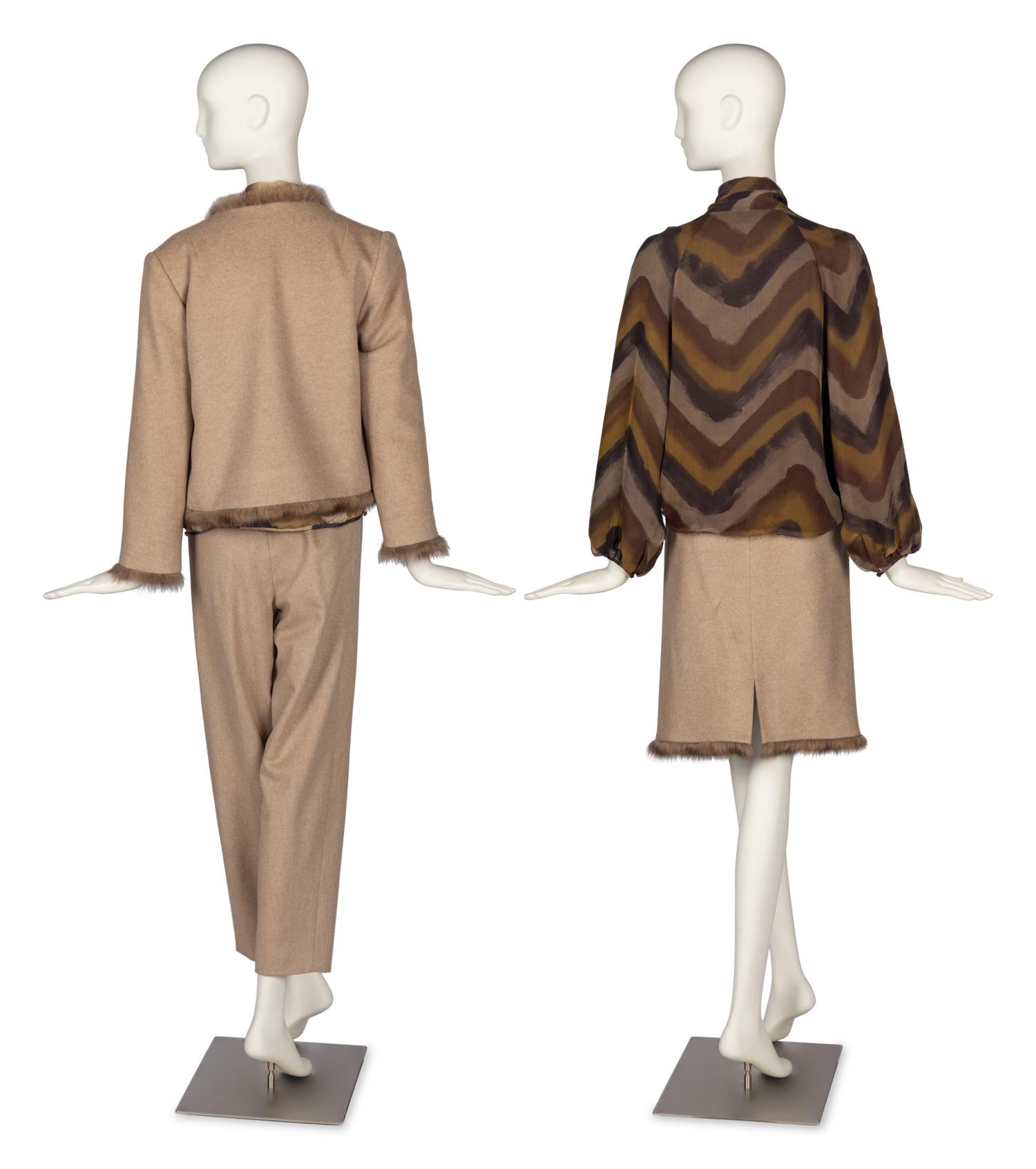 Five J. Mendel Separates Including Sable-Trim Ensemble