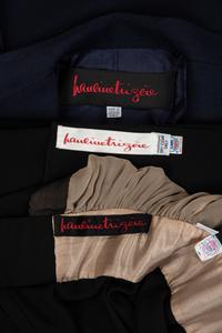 Three Pauline Trigère Items: Two Coats, One Dress, 1980s