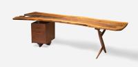 Mira Nakashima (American, b. 1942) Exceptional "Conoid" Desk, George Nakashima Woodworker, New Hope, Pennsylvania, 2010
