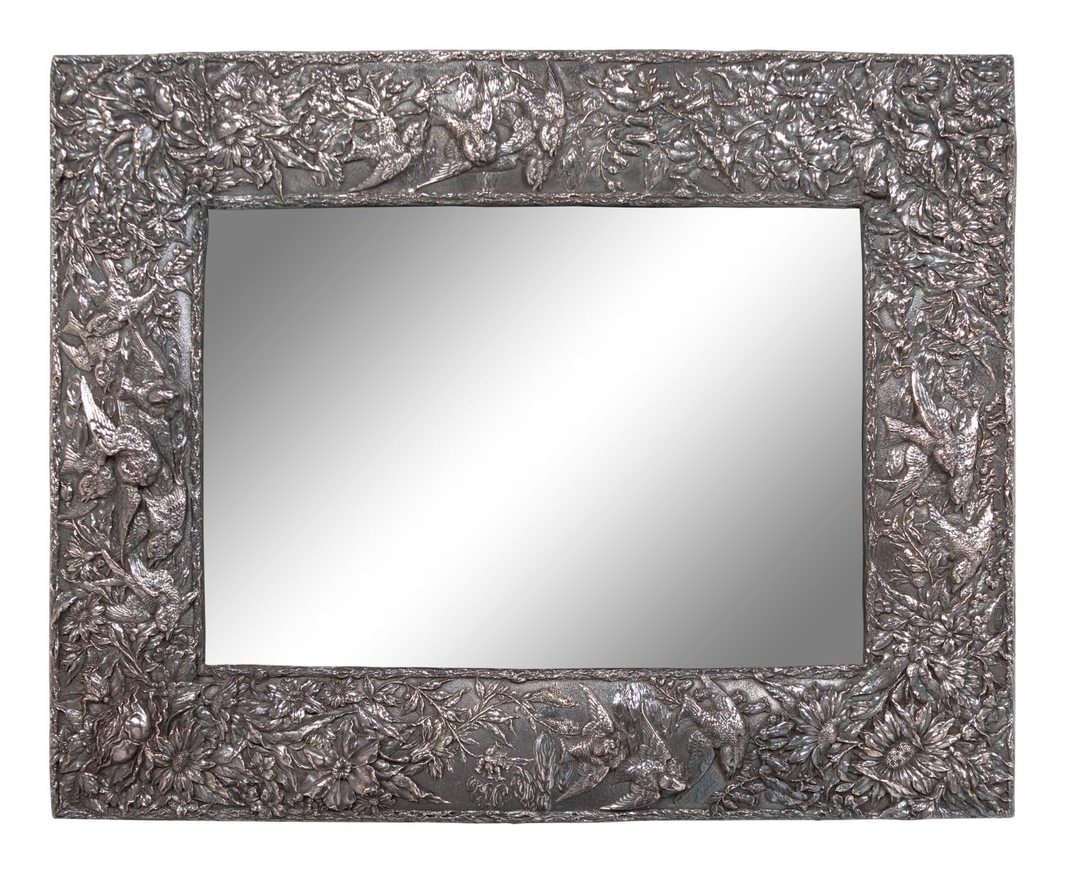An Edwardian Silver Dresser Mirror
