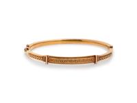 Etruscan Revival, Gold Bangle Bracelet