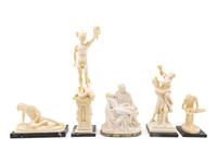 Five Neoclassical Style Composite Figures