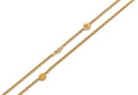 An 18 Karat Yellow Gold Demi Parure, 7.70 dwts.