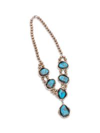 Navajo Silver and Turquoise Necklace