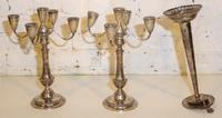A Pair of Gorham Silver Candlesticks Height of candlesticks 10 1/4 inches.