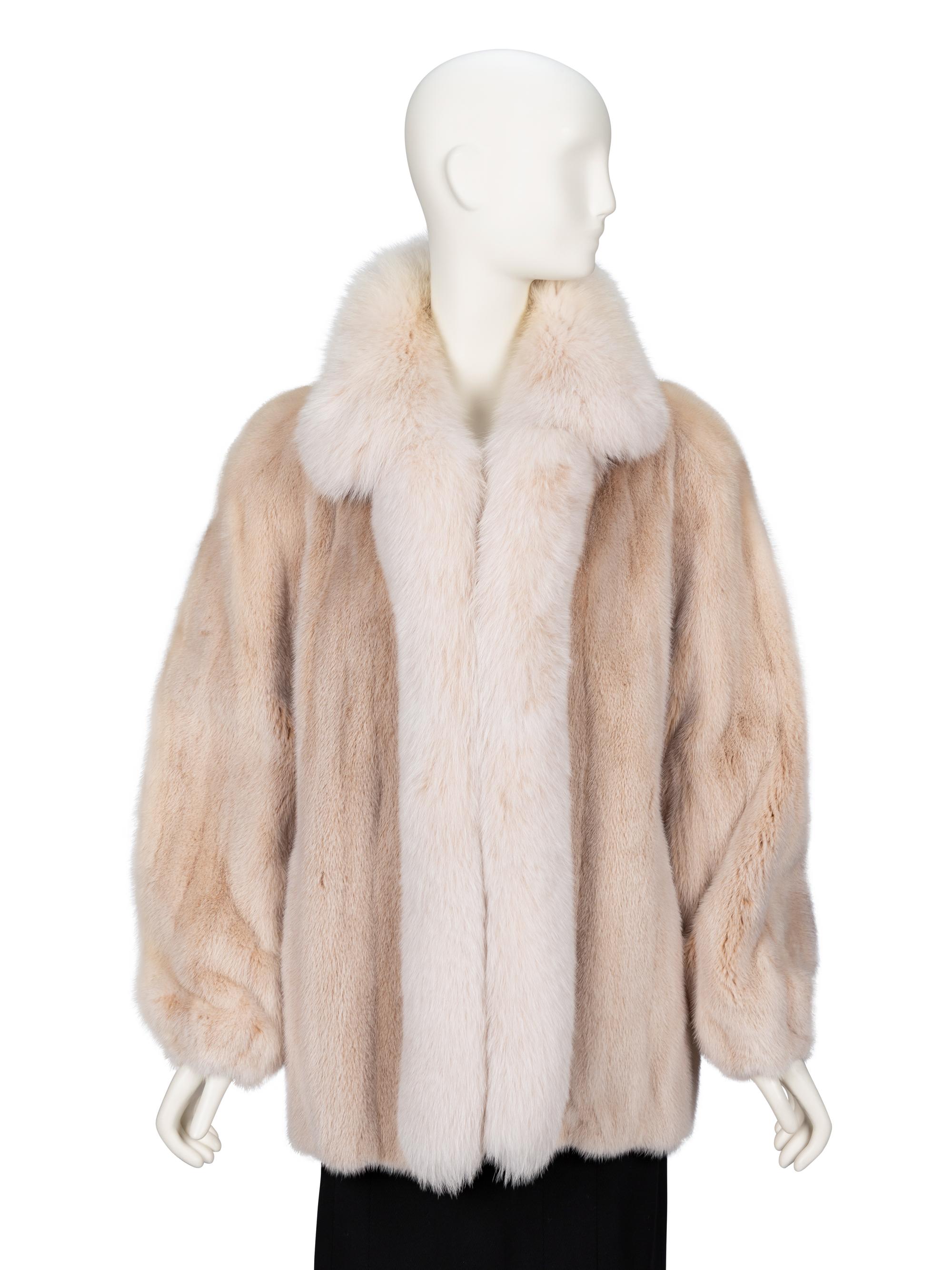 A Mink & Fox Fur Coat