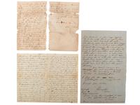 [AFRICAN AMERICANA] - [CIVIL WAR]. A group of 3 war-date letters associated with Fort Pillow and Memphis, comprising: