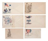 [CIVIL WAR]. A collection of 80 Civil War patriotic envelopes.