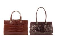 Two Judith Leiber Alligator Totes