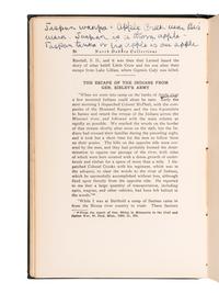 [CUSTER, George Armstrong (1839-1876)] -- [SCOTT, Hugh Lenox (1853-1934), his copy]. LIBBY, O. G., editor. Collections of the State Historical Society of North Dakota . Grand Forks, ND: n.p., 1925.