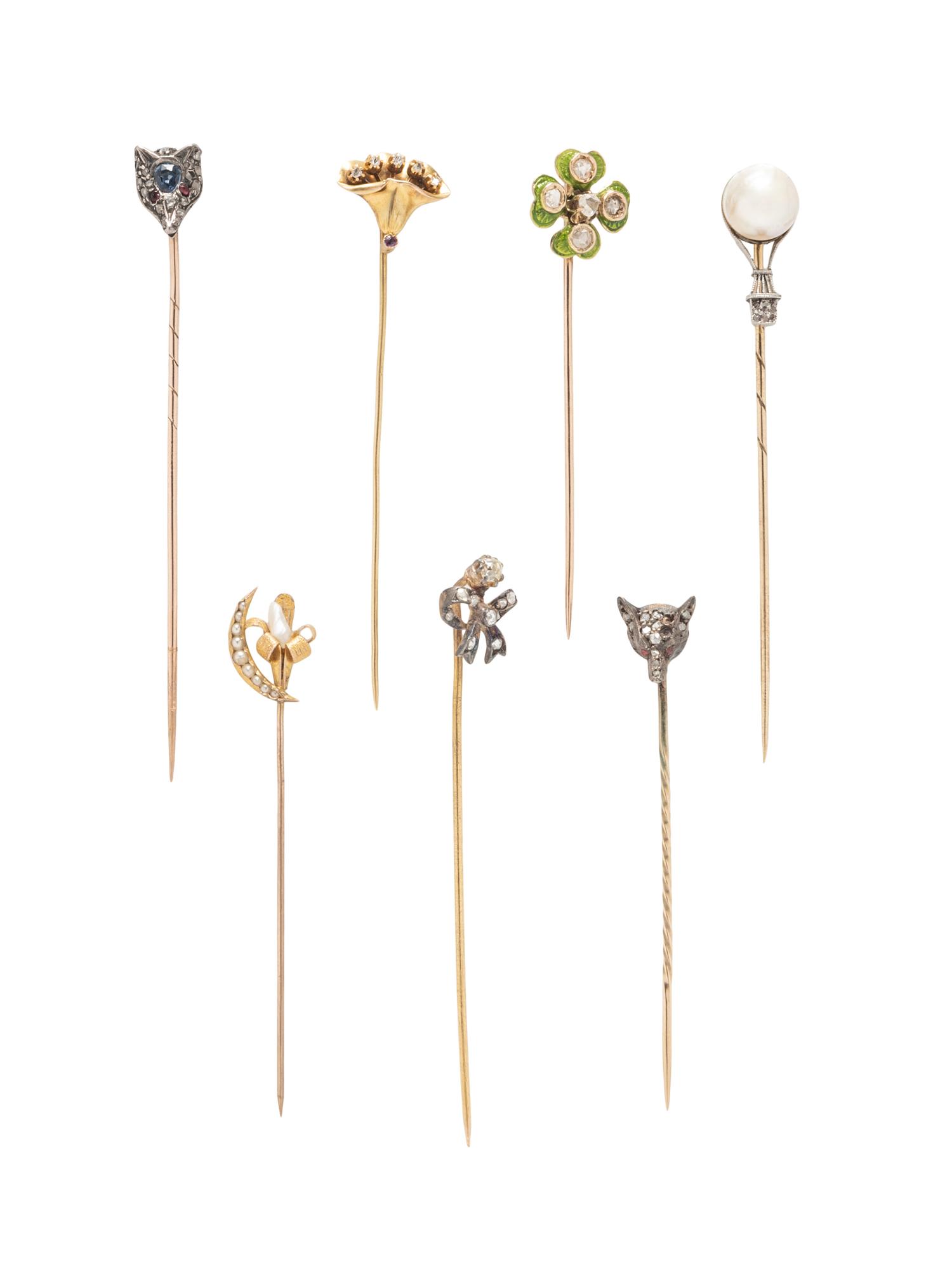 ANTIQUE, COLLECTION OF STICKPINS