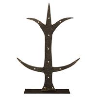 A Wrought Iron Decorative Strap Hinge 14" W x 3" D x 26.5" H — United States, 19th Century
