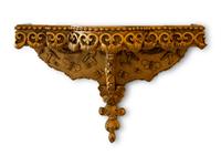 A Rococo Style Carved Giltwood Wall Bracket