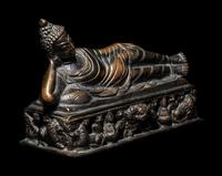 A Tibetan Bronze Figure of a Reclining Buddha