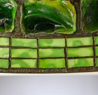 Tiffany Studios New York (American, 1892–1930) — Turtleback-Banded Table Lamp on Mushroom Library Standard Base