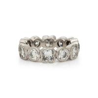 PLATINUM AND DIAMOND ETERNITY RING